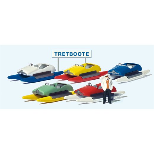 Preiser 10685 - H0 Tretbootverleih