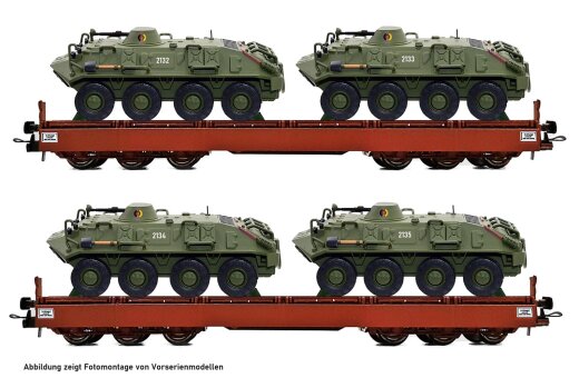 NPE NW 22109 - H0 G&uuml;terwagen Samms 4860 Milit&auml;rtransport NVA - Set C EP 4