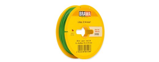 Brawa 3153 - Litze 0,14 mm&sup2;, gr&uuml;n Ep.