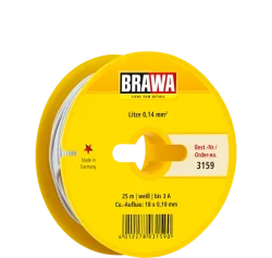 Brawa 3159 -  Litze 0,14 mm&sup2;, wei&szlig;