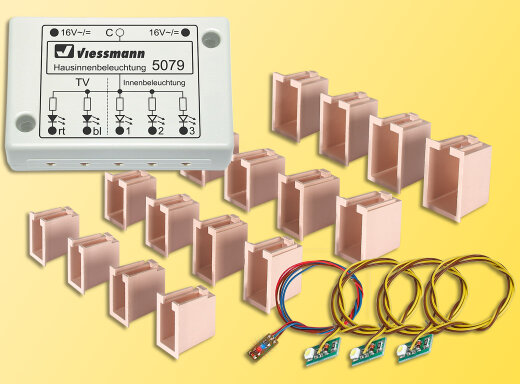 Viessmann 5079 - H0/TT/N LED-Hausinnenbeleuchtung