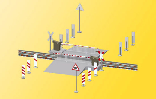 Viessmann 5104 - H0 Bahnschranke m.Behang