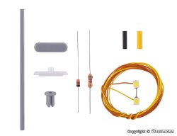 Viessmann 6926 - TT Bausatz Bahnsteigleuchte, LEDs...