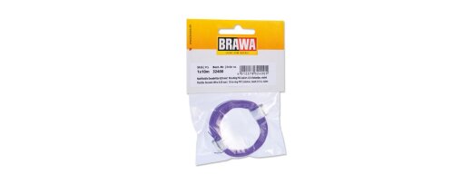 Brawa 32400 - Hochflexible Decoderlitze, 0,05 mm&sup2;, lila Ep.