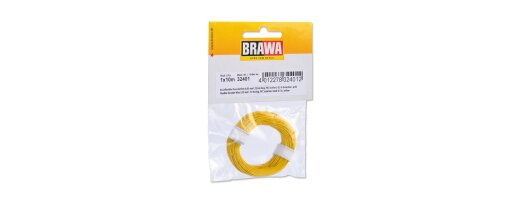 Brawa 32401 - Hochflexible Decoderlitze, 0,05 mm&sup2;, gelb Ep.