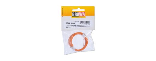 Brawa 32406 - Hochflexible Decoderlitze, 0,05 mm&sup2;, orange Ep.