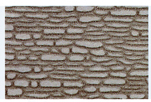 Heki 70052 - rustikale Bruchsteinmauer H0/TT, 28x14 cm, 2 St&uuml;ck