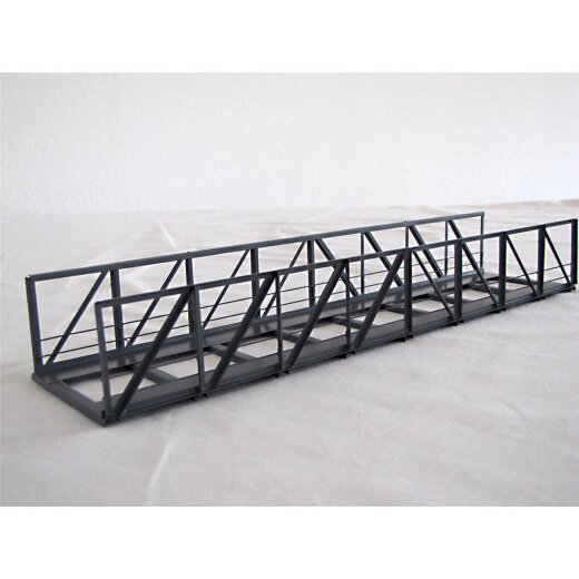 Hack 10200 - H0 V30-64-Vorflutbr&uuml;cke 30cm, 64mm breit, grau