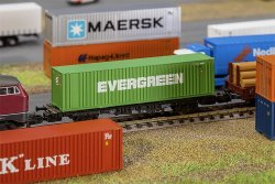 Faller 272843 - N 40 Hi-Cube Container EVERGRE