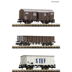 Fleischmann 880904 - N 3-tlg. Set G&uuml;terwagen SNCF