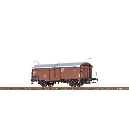 Brawa 48634 - H0 Gedeckter G&uuml;terwagen Kmmks51 DB III