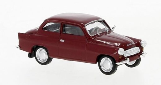 Brekina 27455 - Skoda Octavia dunkelrot, 1960,