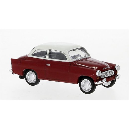 Brekina 27457 - Skoda Octavia rot, weiss, 1960,