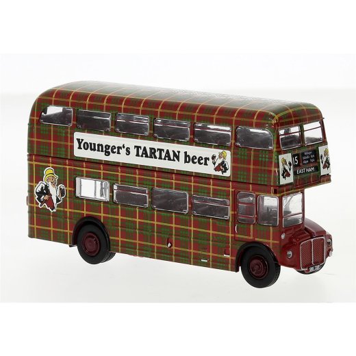 Brekina 61107 - AEC Routemaster 1960, Younger&acute;s Tartan beer,