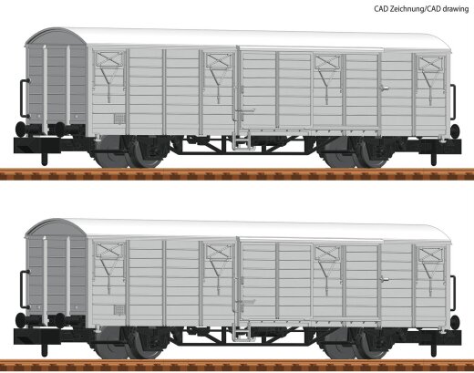 Fleischmann 826215 - N 2er-Set K&uuml;hlwagen, DR, IV