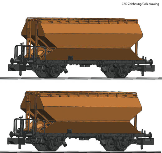 Fleischmann 830310 - N 2-tlg.Set Tgpps BLS braun