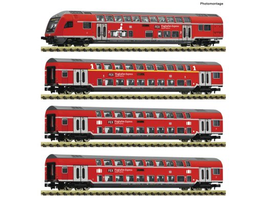 Fleischmann 881916 - N 4-tlg.Set Doppelstockwg. FEX