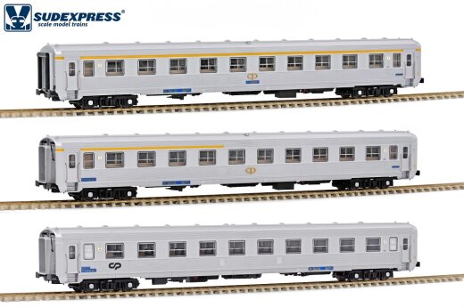 Sudexpress S0319 - H0  SET carruagens sorefame Rapido anos 80.