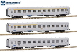 Sudexpress S0319 - H0  SET carruagens sorefame Rapido...