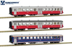 Sudexpress S1102 - H0  Set 3 carruagens (2 classe...