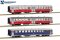 Sudexpress S1102 - H0  Set 3 carruagens (2 classe sal&atilde;o + 2 classe sal&atilde;o + 1 classe sal&atilde;o)