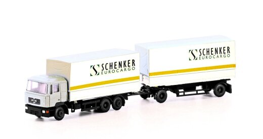 MINIS LC4633 - N MAN F90, 3-achs Wechselpritschen-H&auml;ngerzug Schenker Cargo