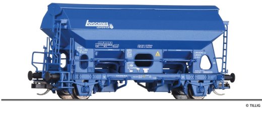 Tillig 17567 - TT Schwenkdachwagen Tds &quot;Lovochemie&quot;, eingestellt bei der ?D, Ep. V