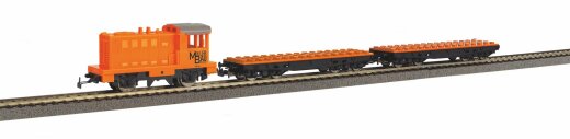 Piko 57143 - H0 S-Set Diesellok mit Klemmbausteinwagen RC A-Gleis &amp; B