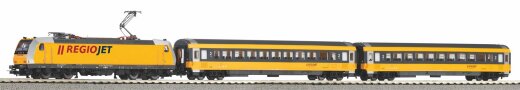 Piko 59019 - H0 PSC wlan S-Set Regiojet Personenzug BR 386 mit 2 wg. A-Gleis &amp; B VI