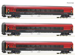 Roco 74041 - H0 3er Set Railjet &Ouml;BB DCC