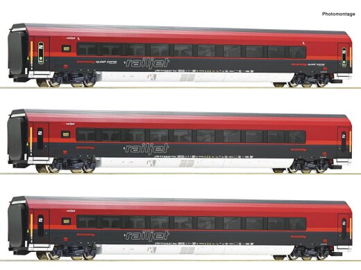 Roco 74042 - H0 3er Set Railjet &Ouml;BB AC