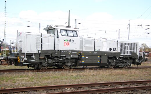 Arnold HN9058 - TT DB/NorthRail, Diesellokomotive Vossloh DE 18, in hellgrauer Farbgebung, Ep. VI