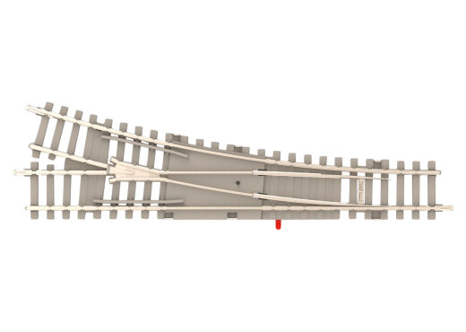 Minitrix T14539 - Handweiche rechts 15&deg; Beton.