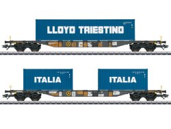 M&auml;rklin 47460 - H0 Containertragswagen-Set Sgns InRail