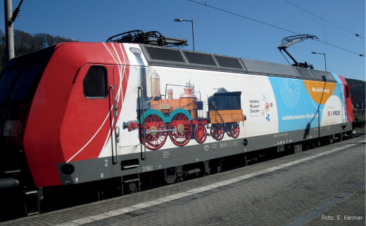 Tillig 05032 - TT Elektrolokomotive 146 025 &bdquo;VVO / Verkehrsmuseum Dresden&ldquo; der DB AG, Ep. VI