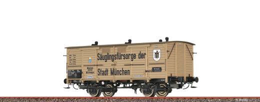 Brawa 50360 - H0 Milchwagen &quot;S&auml;uglingsf&uuml;rsorge M&uuml;nchen&quot; K.Bay.Sts.B. I