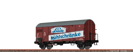 Brawa 50733 - H0 Gedeckter G&uuml;terwagen Gmhs35 &quot;Linde&quot; DB III