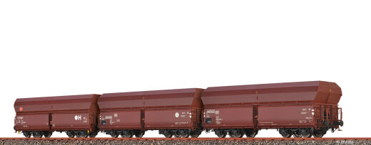 Brawa 50877 - H0 Sch&uuml;ttgutwagen Fads 175 und Fals 175 DB AG, 3er-Set IV