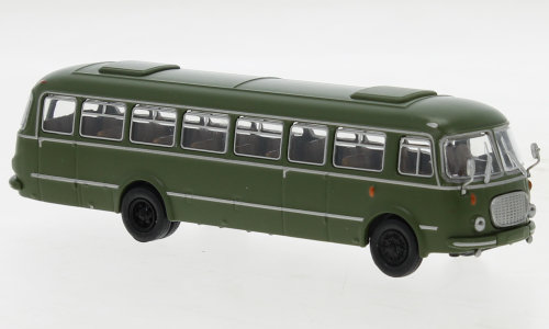 Brekina 58267 - JZS Jelcz 043 Bus dunkelgr&uuml;n, 1964, Milit&auml;r ,