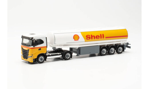 Herpa 315685 Iveco S-Way ND LNG Benzintank-Sattelzug &bdquo;Shell&ldquo;