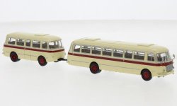 Brekina 58273 - JZS Jelcz 043 Bus mit PA 01 beige,...