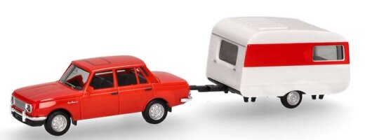 Herpa 028585 - Wartburg 353 82 Limousine mit Qek-Junior