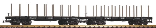 Piko 38785 - G-2er Set G-Flachwg. C&amp;S mit Rungen