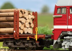 M&auml;rklin 47154 - H0 Rungenwagen-Set Holztransport DB