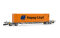 Arnold HN9752 - TT TOUAX, vierachsiger Containertragwagen der Bauart Sffgmss mit 45 Container &bdquo;Hapag-Lloyd&ldquo;, Ep. VI