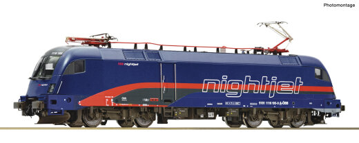 Roco 70496 - Elektrolokomotive 1116 195-9 &bdquo;Nightjet‟, &Ouml;BB DCC Digital / Sound