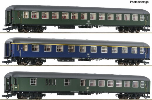 Roco 6200051 - 3-tlg. Set 1: D 377 &bdquo;Hispania-Express&ldquo;, DB DC