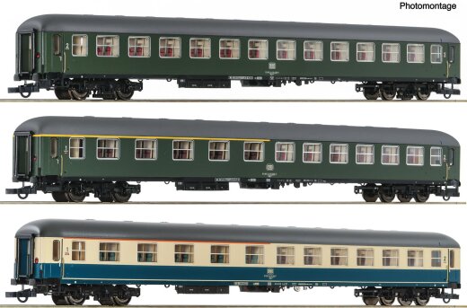 Roco 6200053 - 3-tlg. Set 3: D 377 &bdquo;Hispania-Express&ldquo;, DB DC