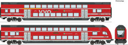 Roco 6200066 - 2-tlg. Set: Doppelstockwagen, DB AG DCC