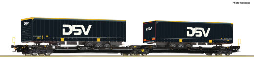 Roco 6600034 - Doppeltaschen-Gelenkwagen T3000e, TX Logistik DC